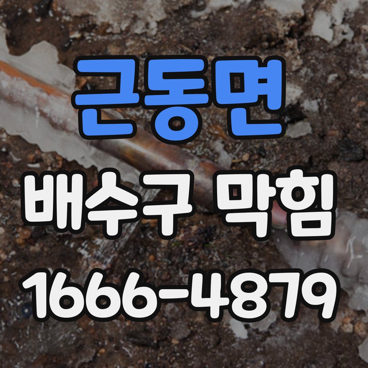 근동면 배수구 막힘