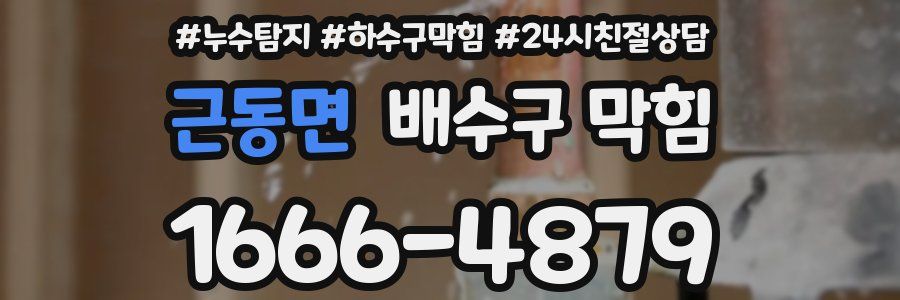 근동면 배수구 막힘