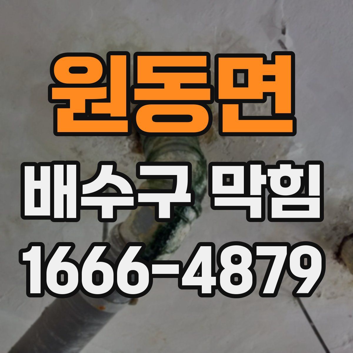 원동면 배수구 막힘