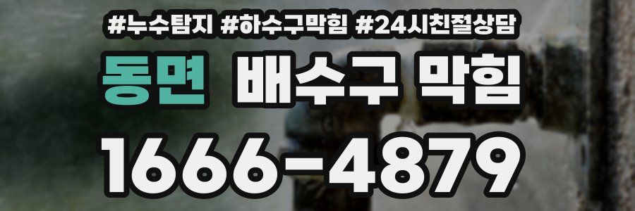 동면 배수구 막힘