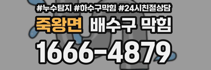 죽왕면 배수구 막힘