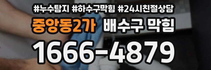 중앙동2가 배수구 막힘