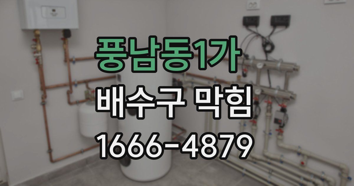 풍남동1가 배수구 막힘