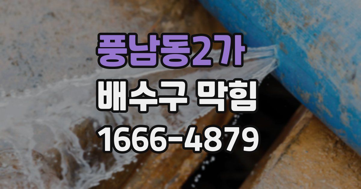 풍남동2가 배수구 막힘