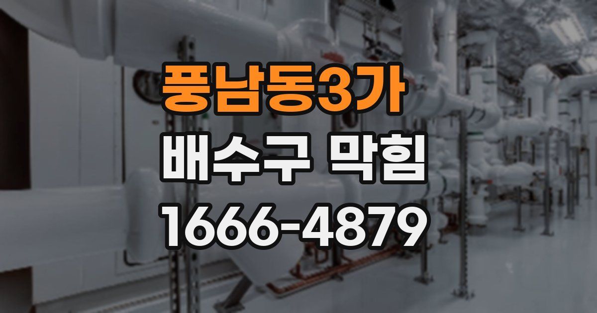 풍남동3가 배수구 막힘