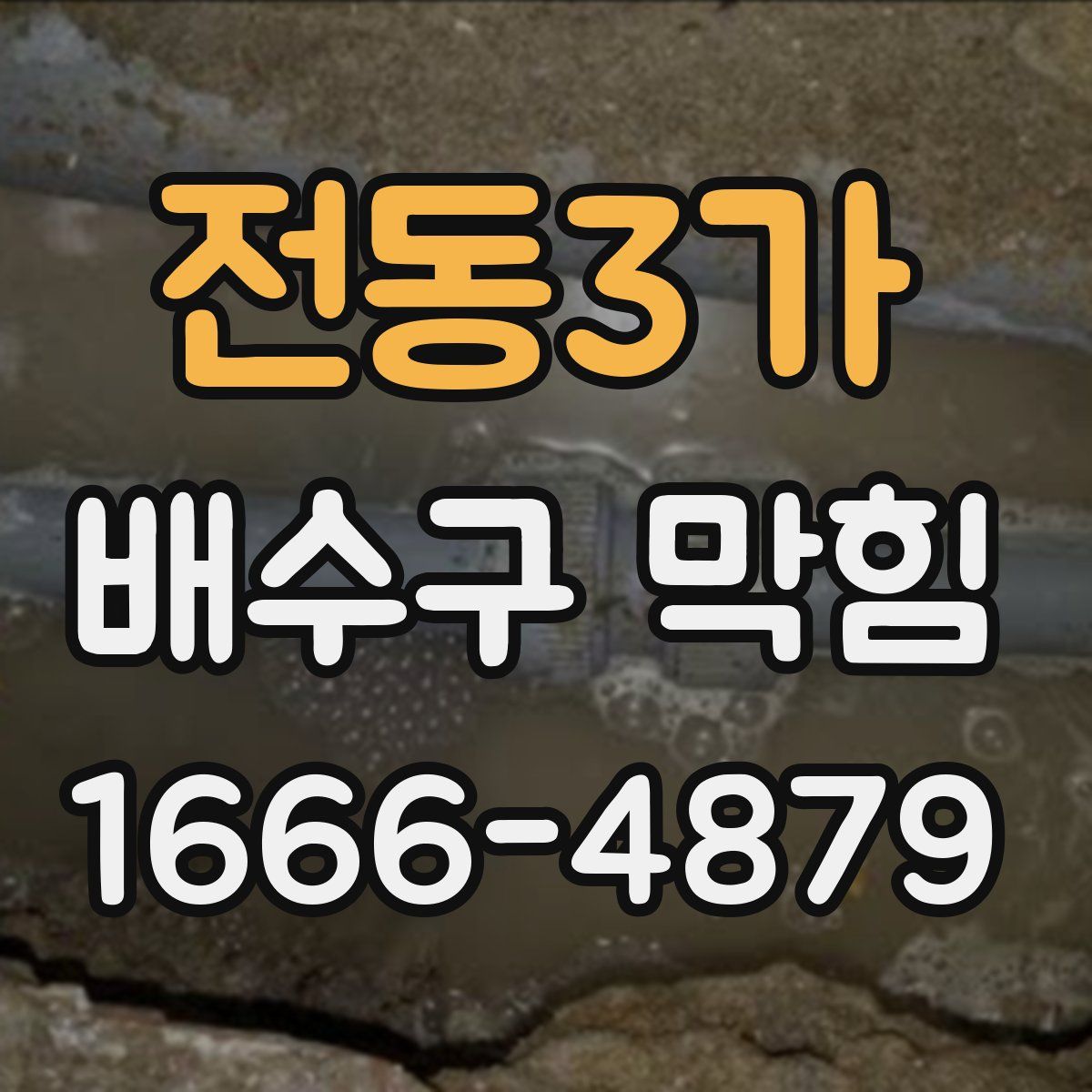 전동3가 배수구 막힘