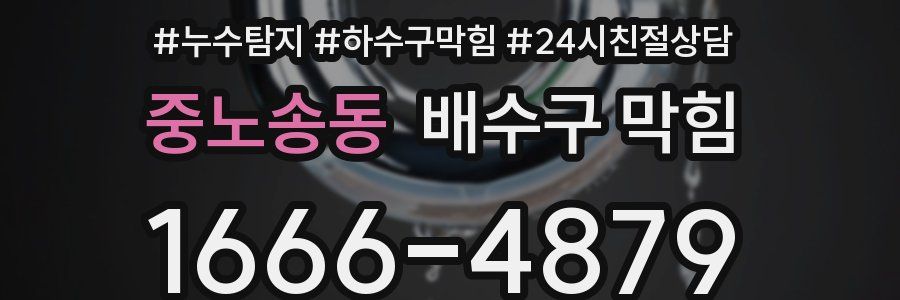 중노송동 배수구 막힘
