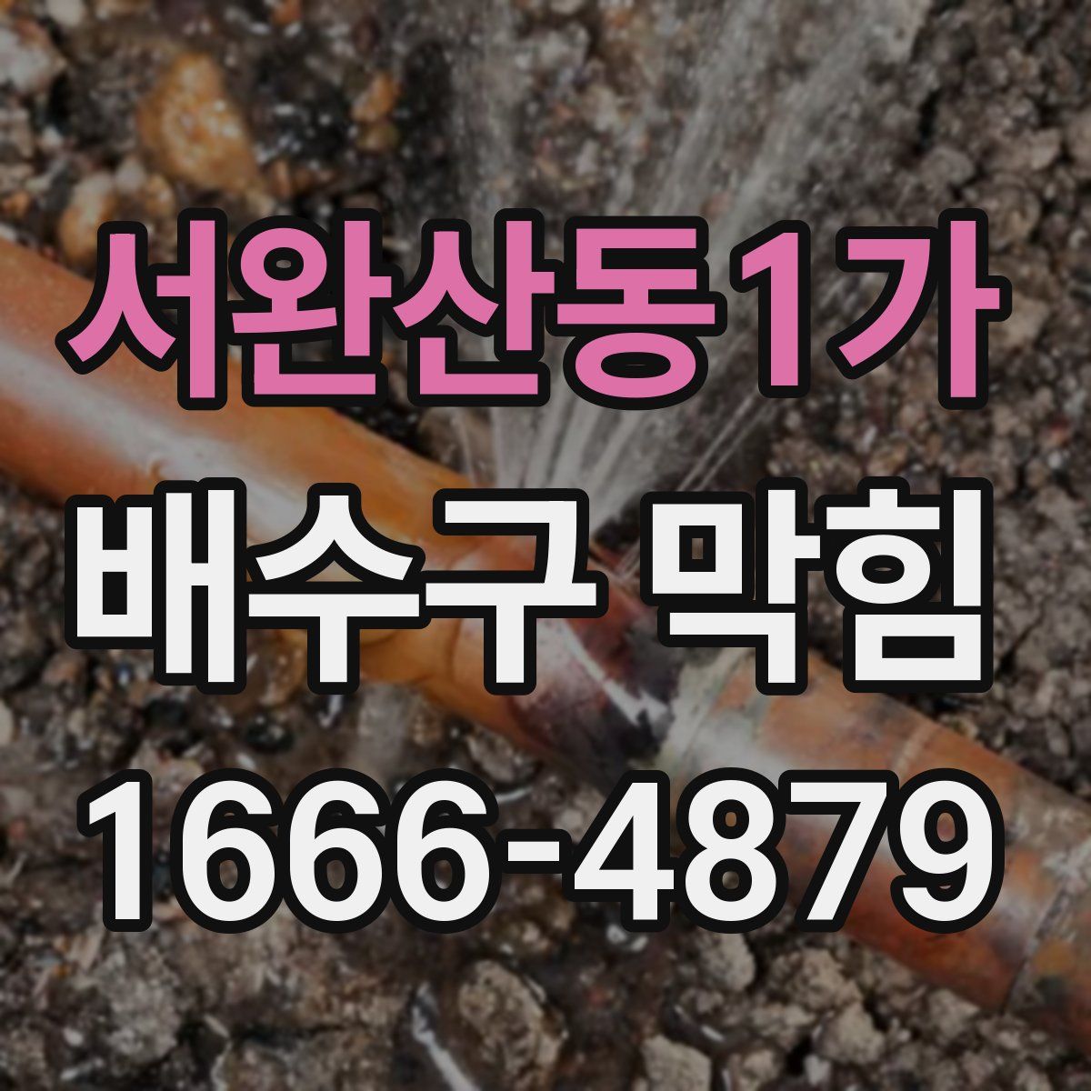서완산동1가 배수구 막힘