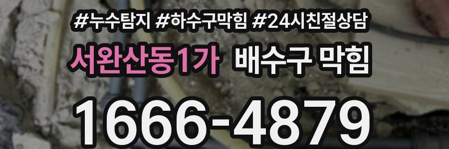 서완산동1가 배수구 막힘