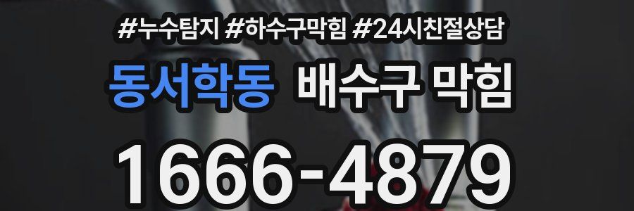 동서학동 배수구 막힘