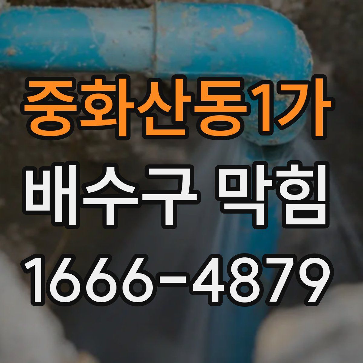 중화산동1가 배수구 막힘