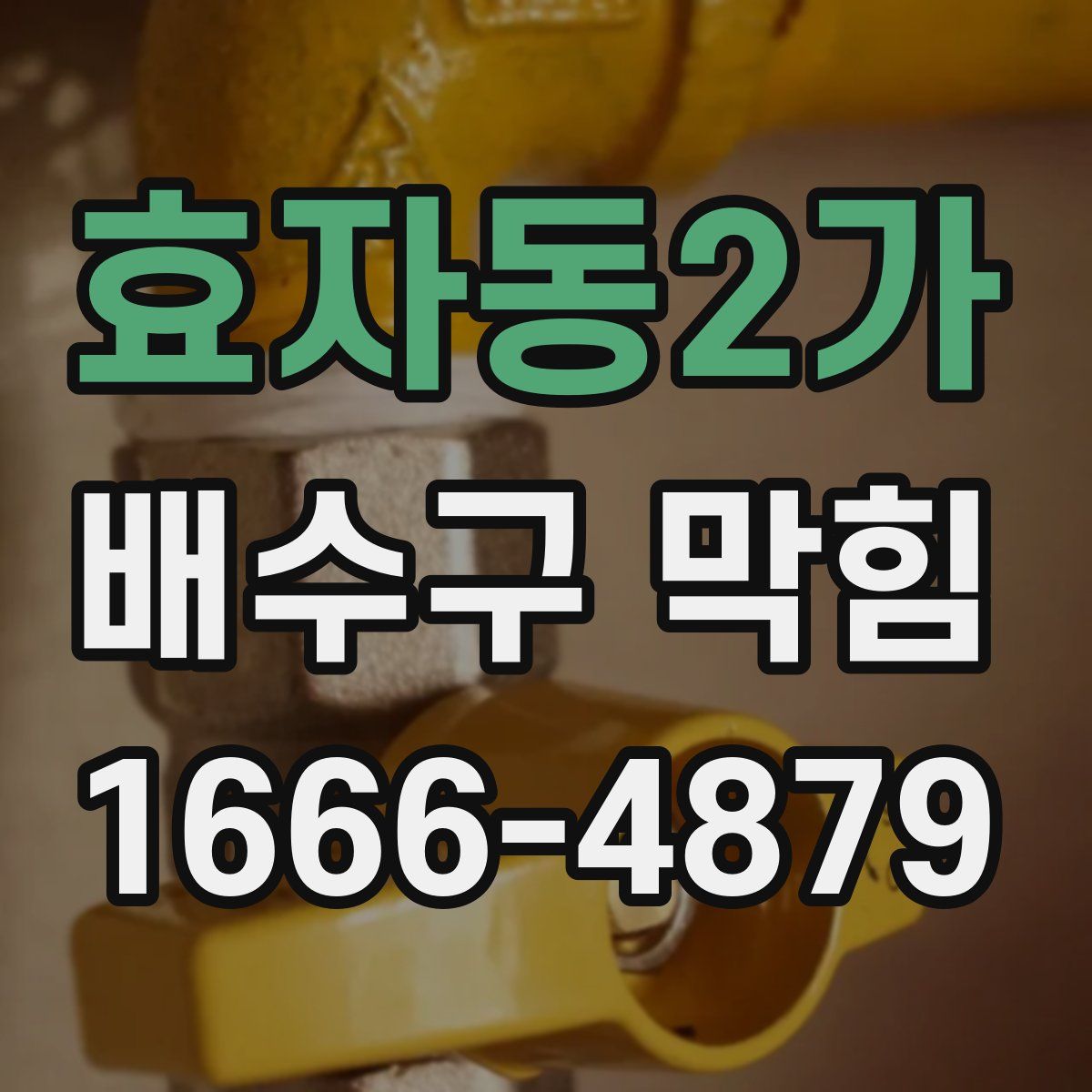 효자동2가 배수구 막힘