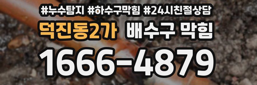 덕진동2가 배수구 막힘