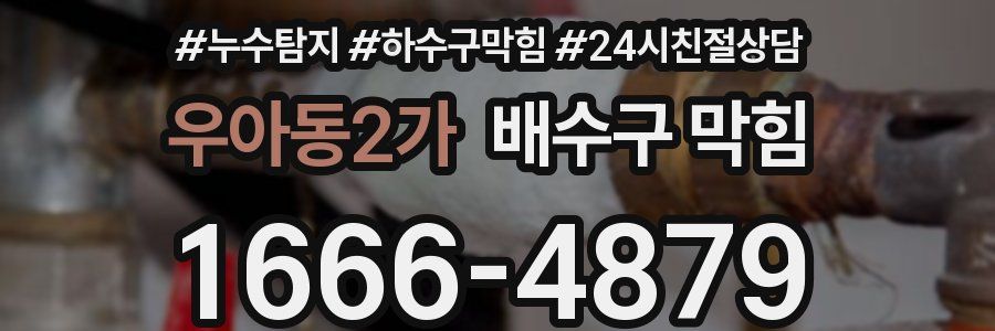 우아동2가 배수구 막힘