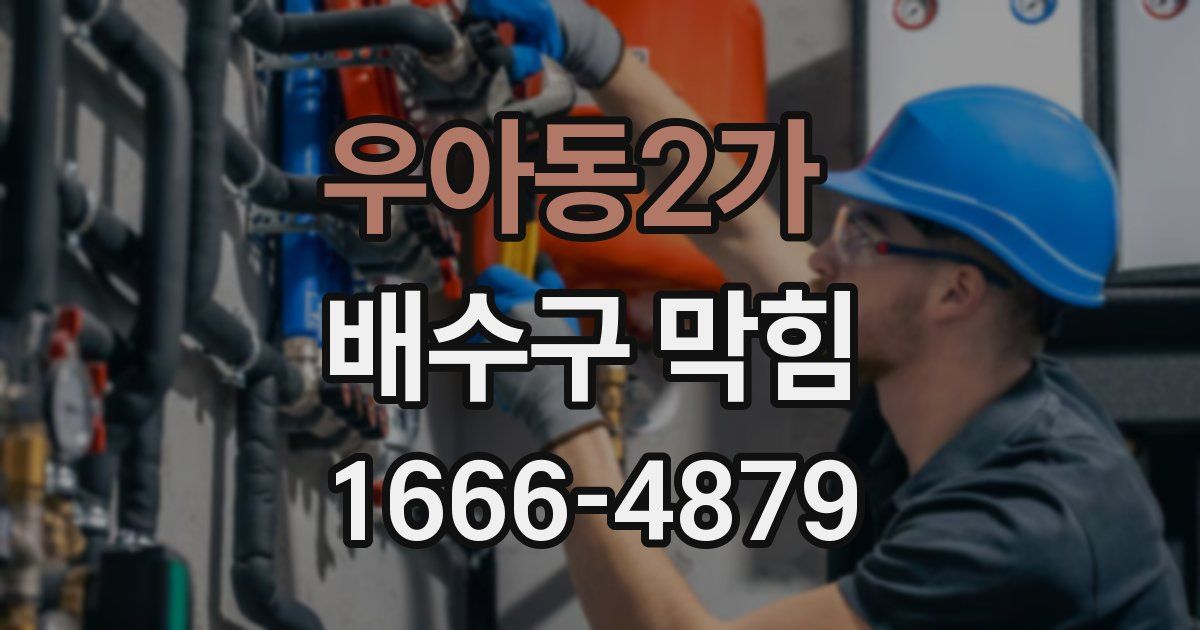 우아동2가 배수구 막힘