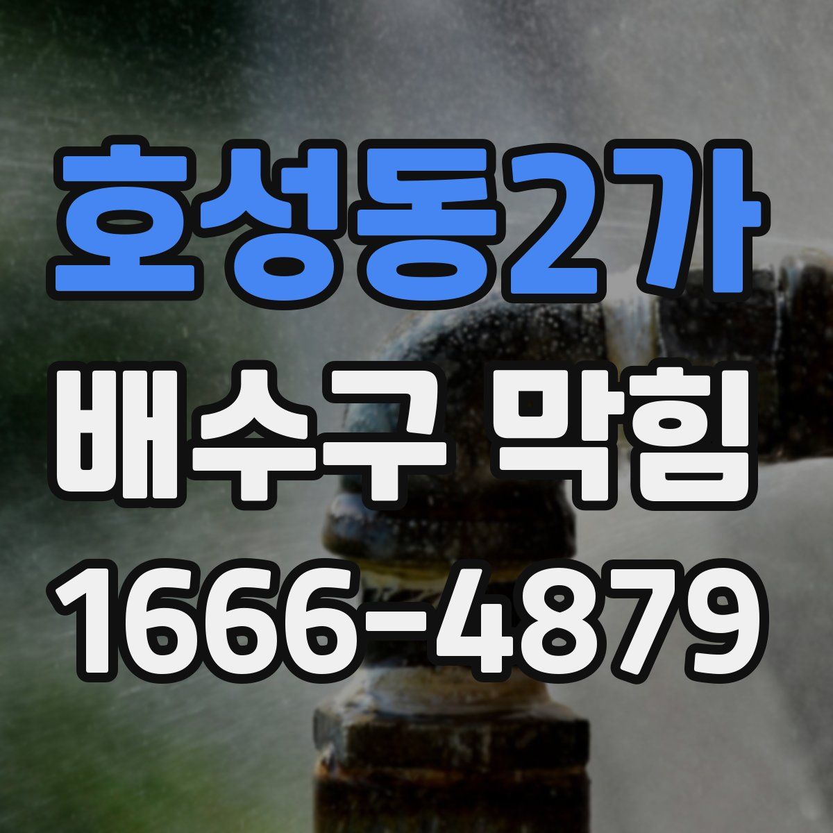 호성동2가 배수구 막힘