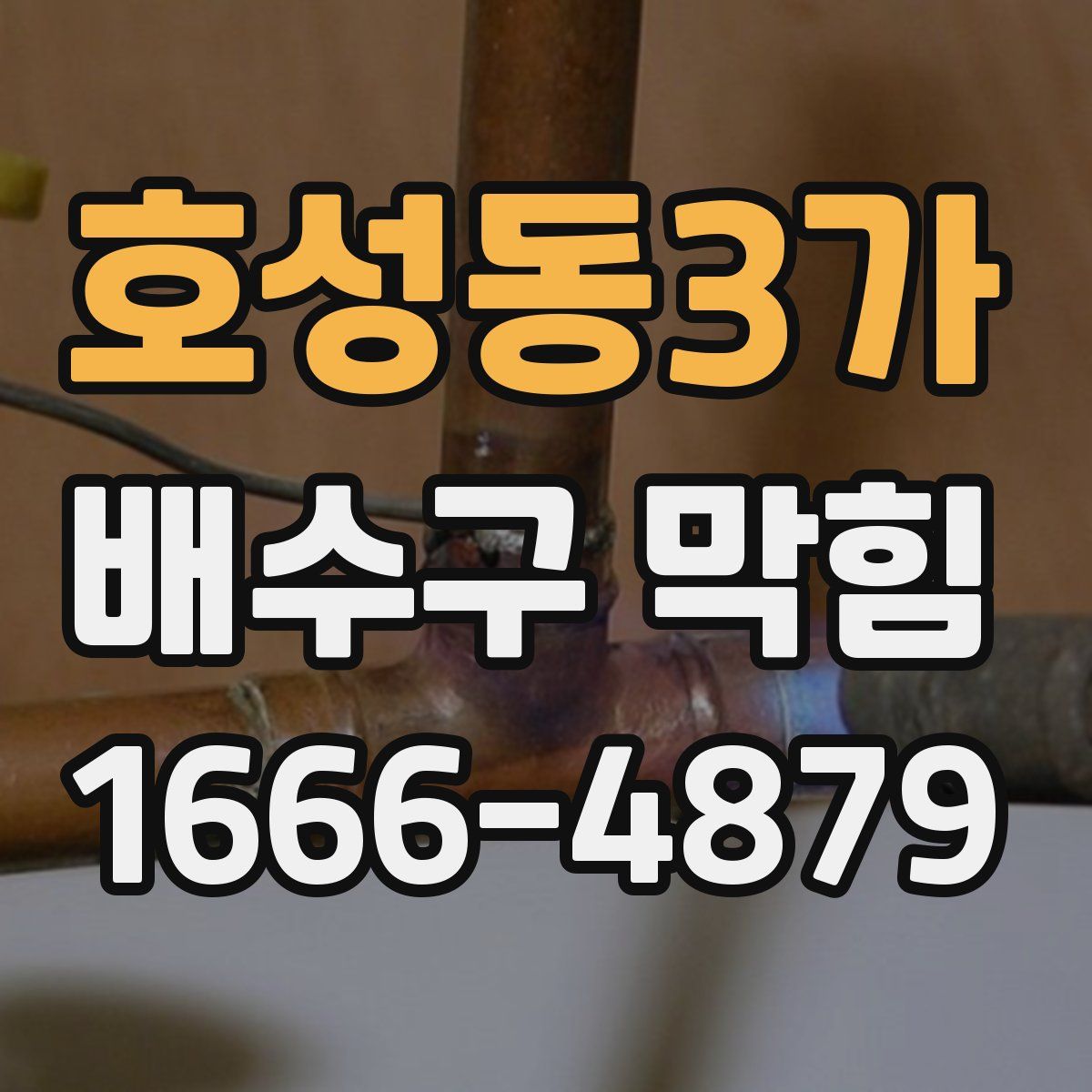 호성동3가 배수구 막힘
