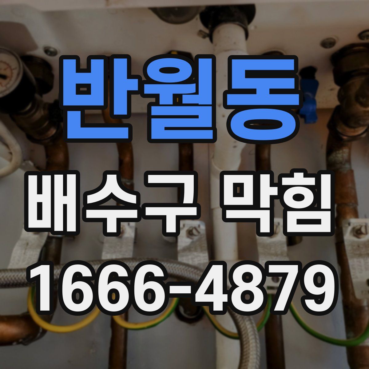 반월동 배수구 막힘