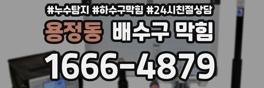 용정동 배수구 막힘