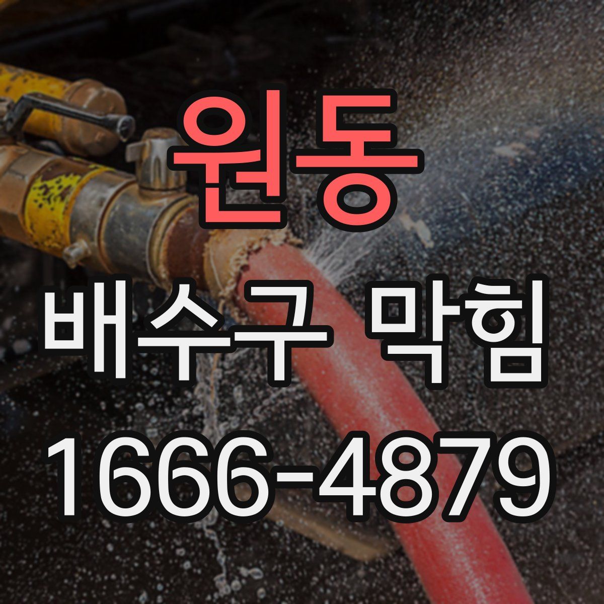 원동 배수구 막힘
