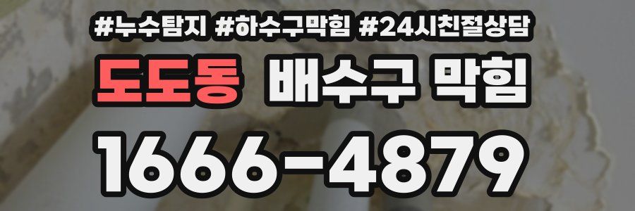도도동 배수구 막힘