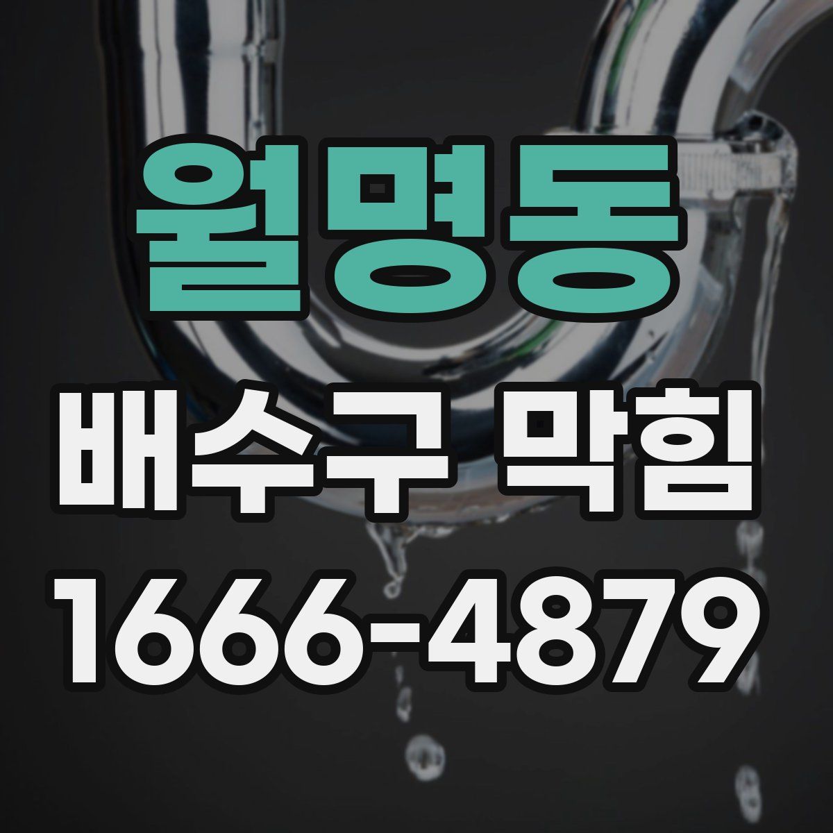 월명동 배수구 막힘