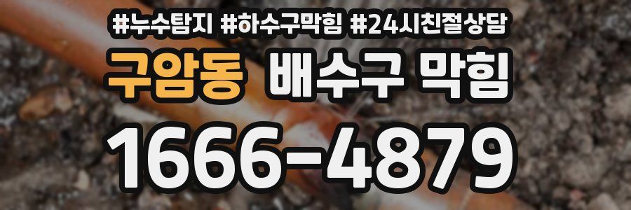 구암동 배수구 막힘