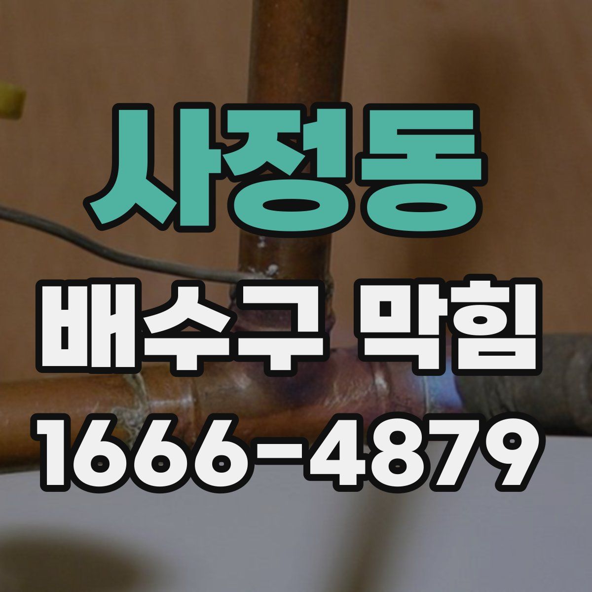 사정동 배수구 막힘
