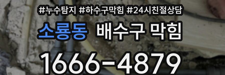 소룡동 배수구 막힘