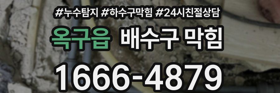 옥구읍 배수구 막힘