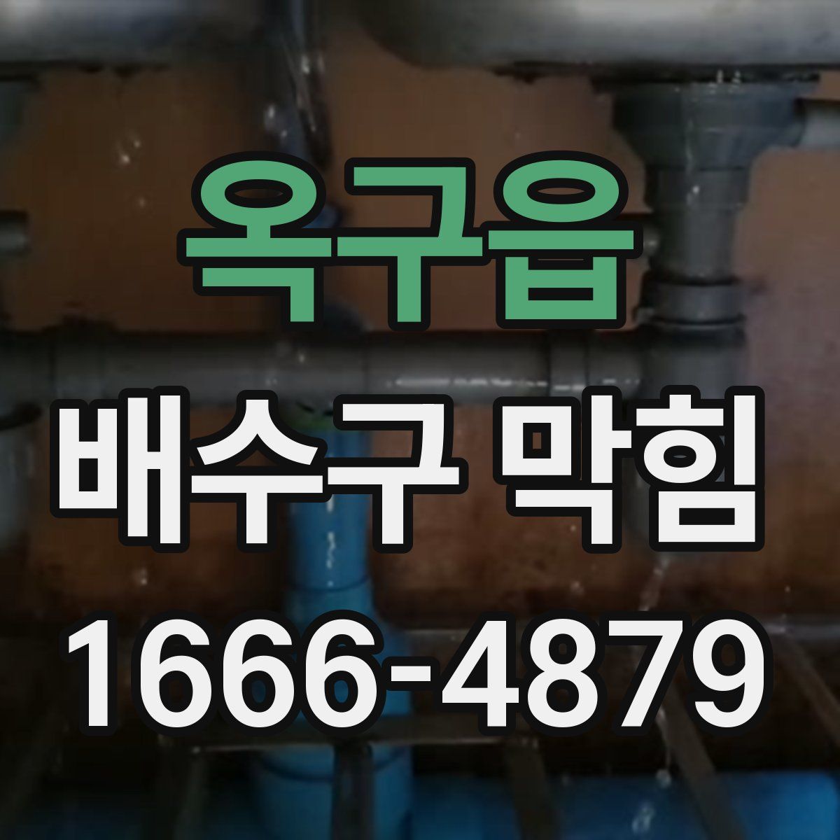 옥구읍 배수구 막힘