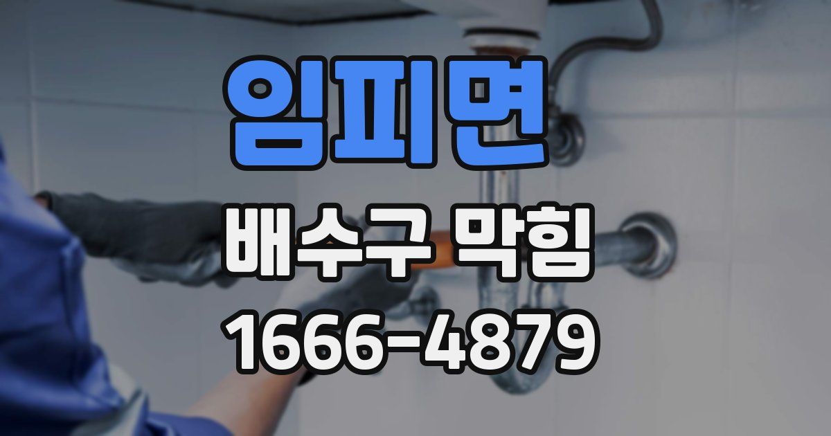 임피면 배수구 막힘