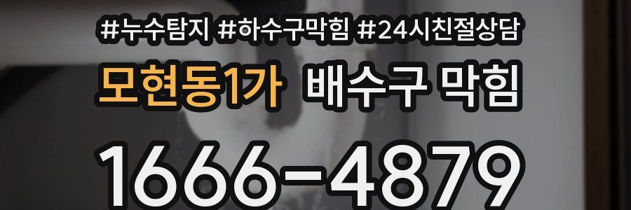 모현동1가 배수구 막힘
