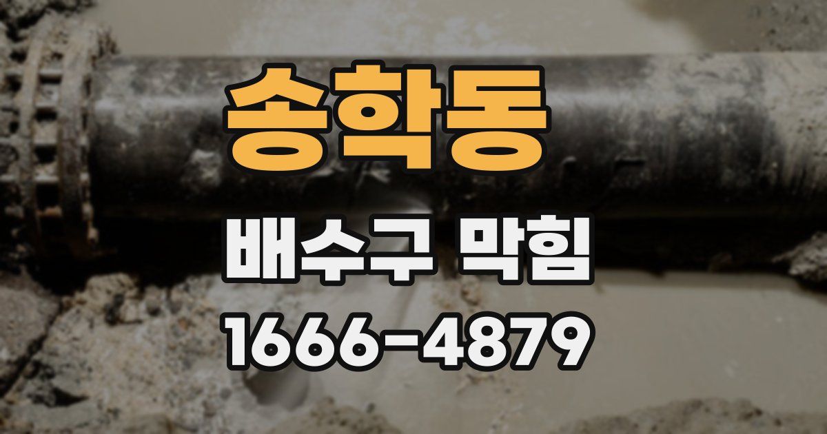 송학동 배수구 막힘