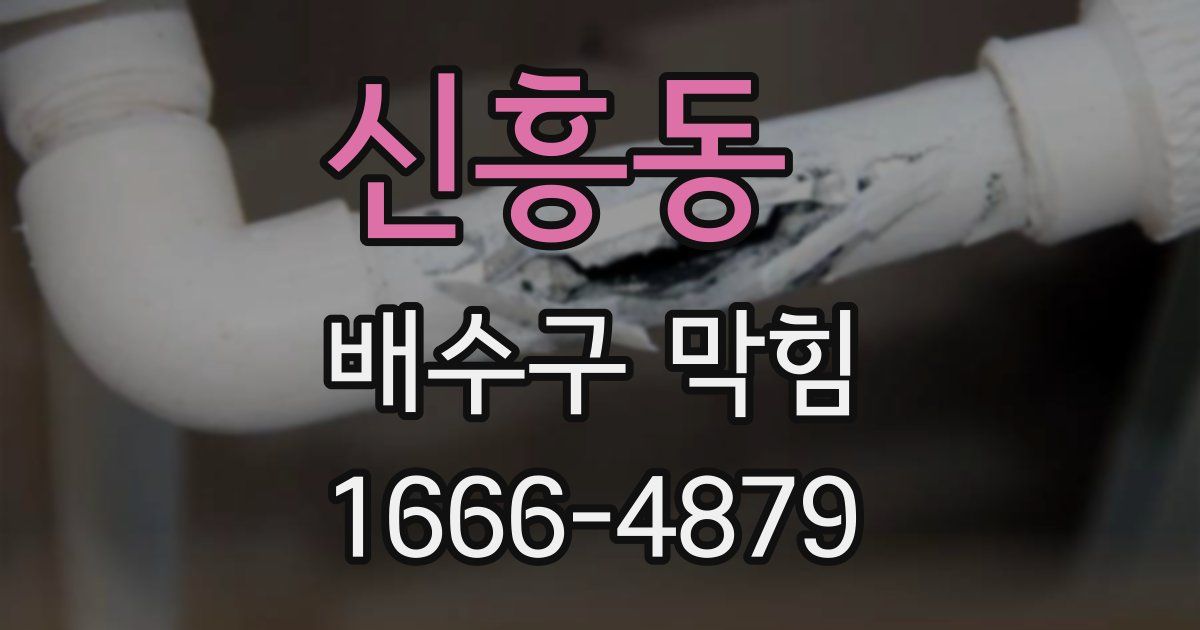 신흥동 배수구 막힘