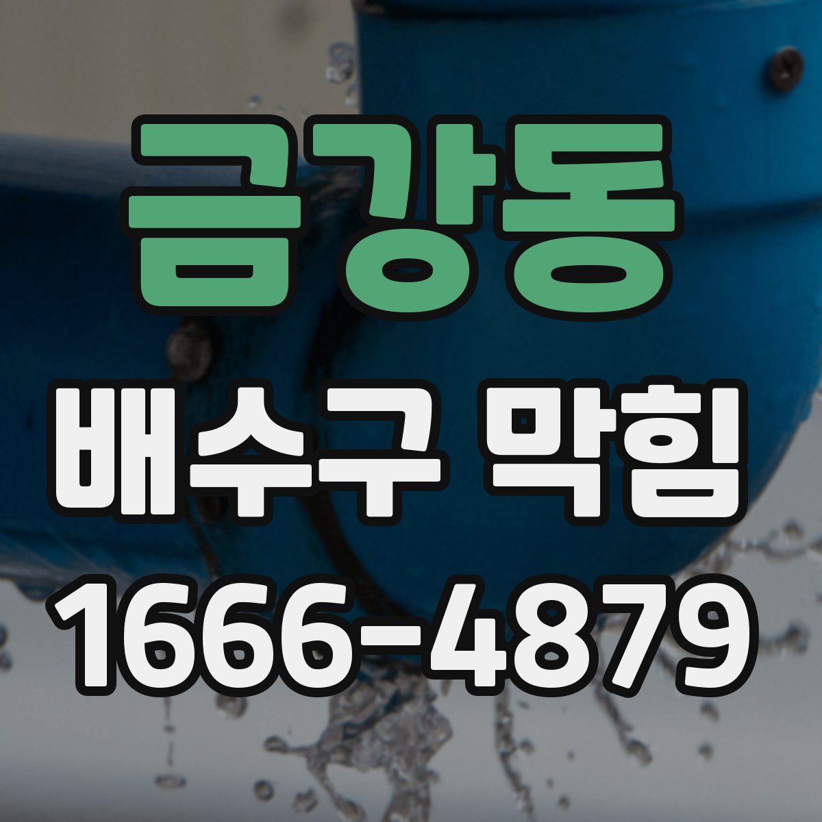 금강동 배수구 막힘