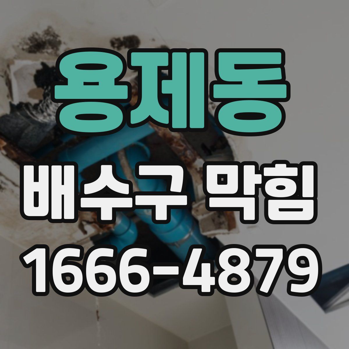 용제동 배수구 막힘