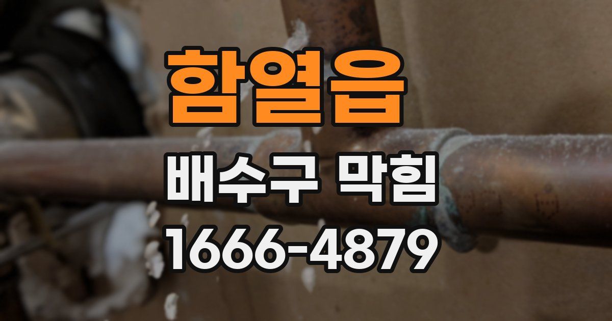 함열읍 배수구 막힘