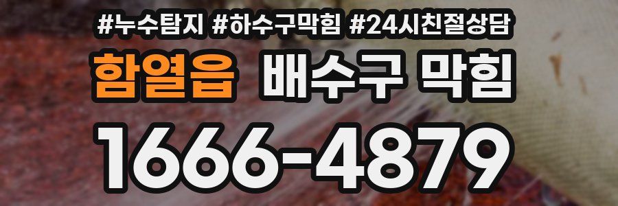 함열읍 배수구 막힘
