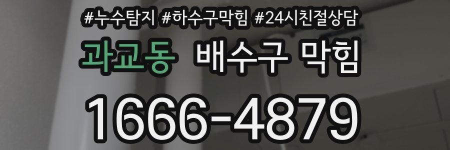 과교동 배수구 막힘