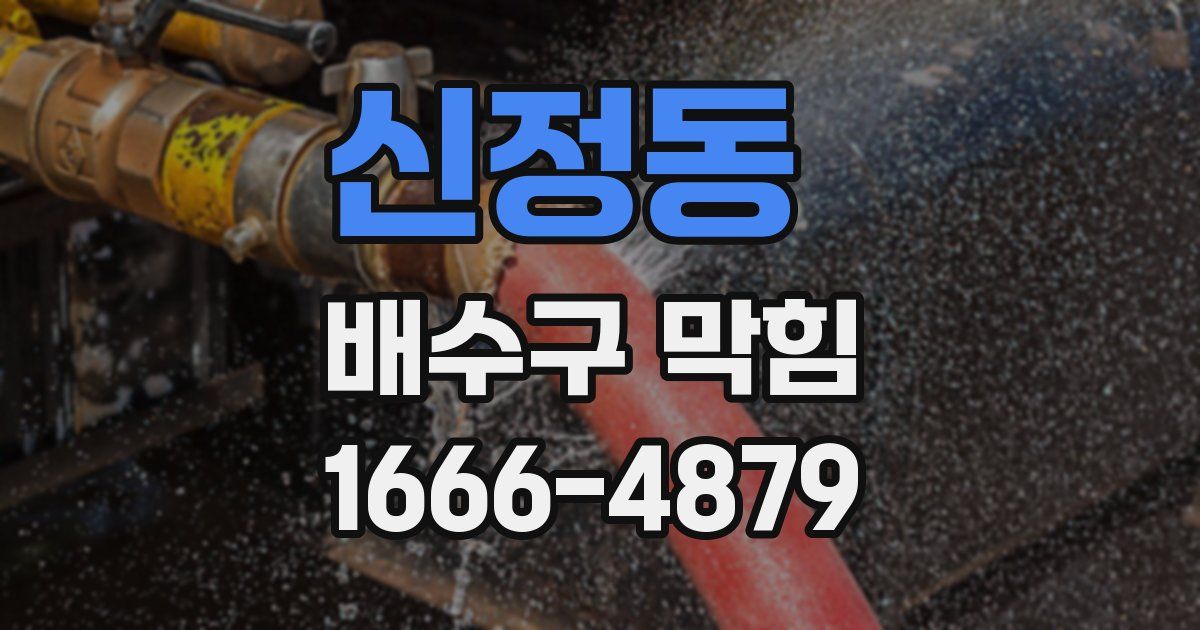 신정동 배수구 막힘