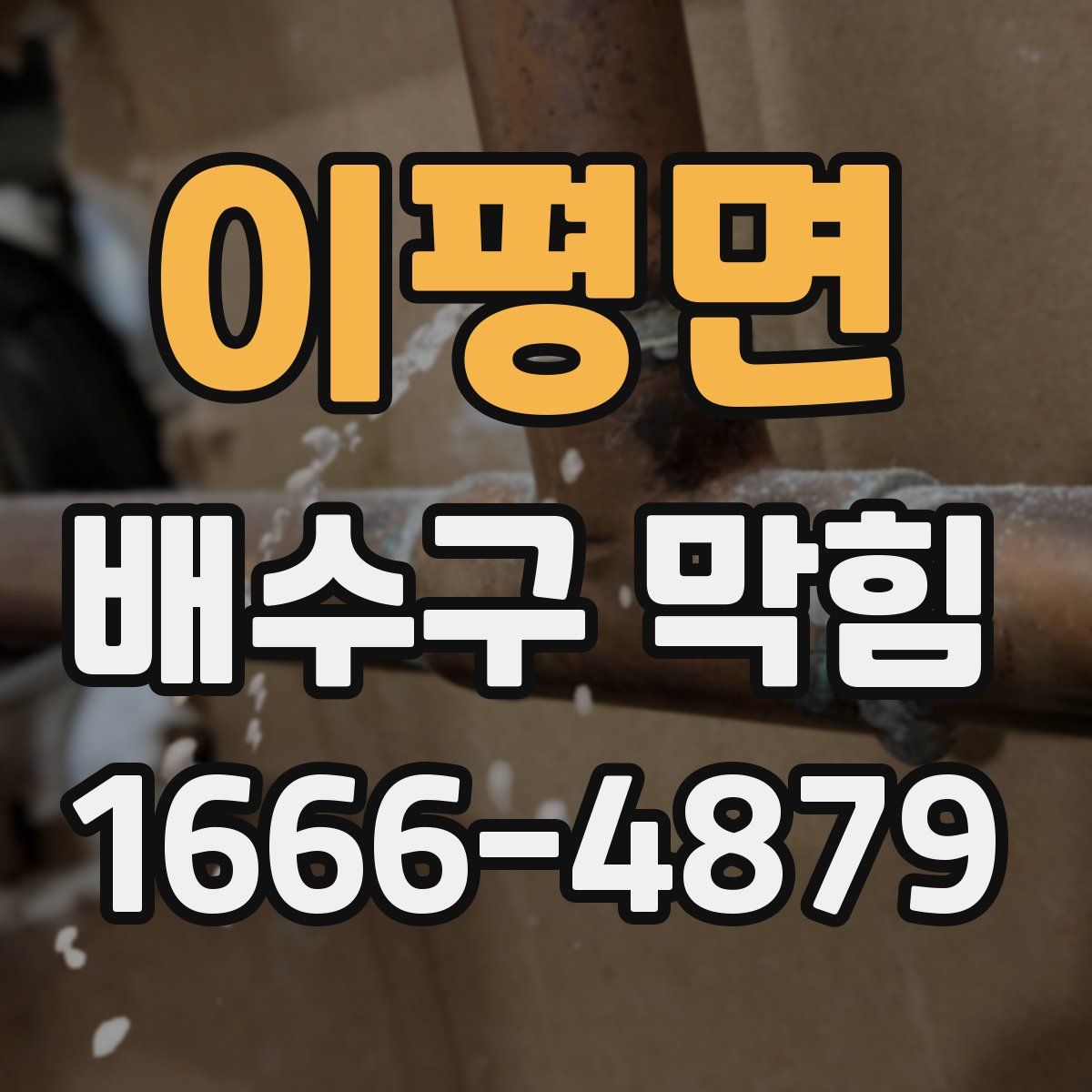 이평면 배수구 막힘
