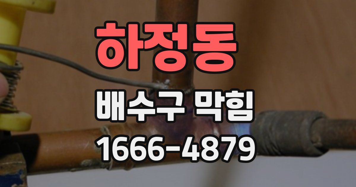 하정동 배수구 막힘