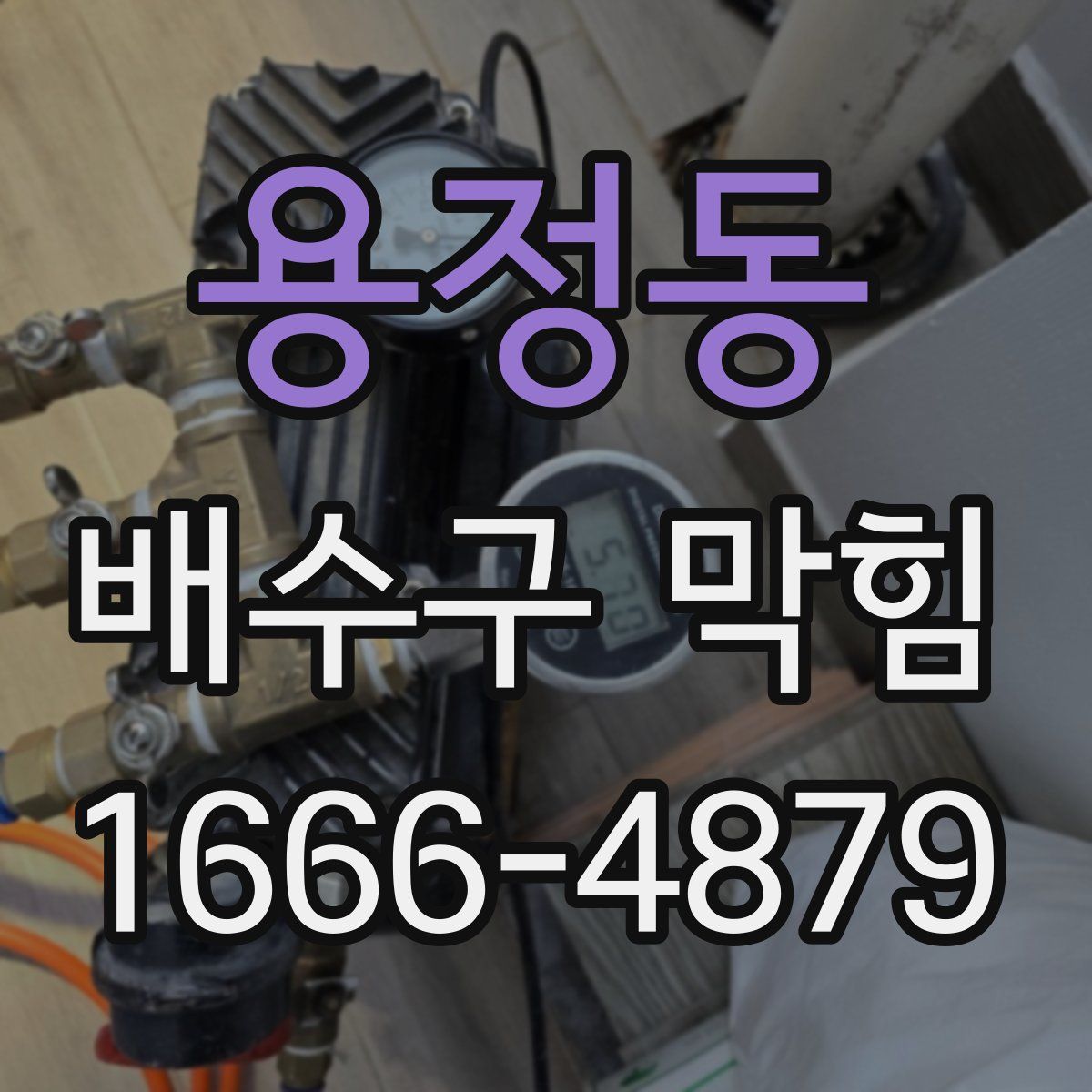 용정동 배수구 막힘