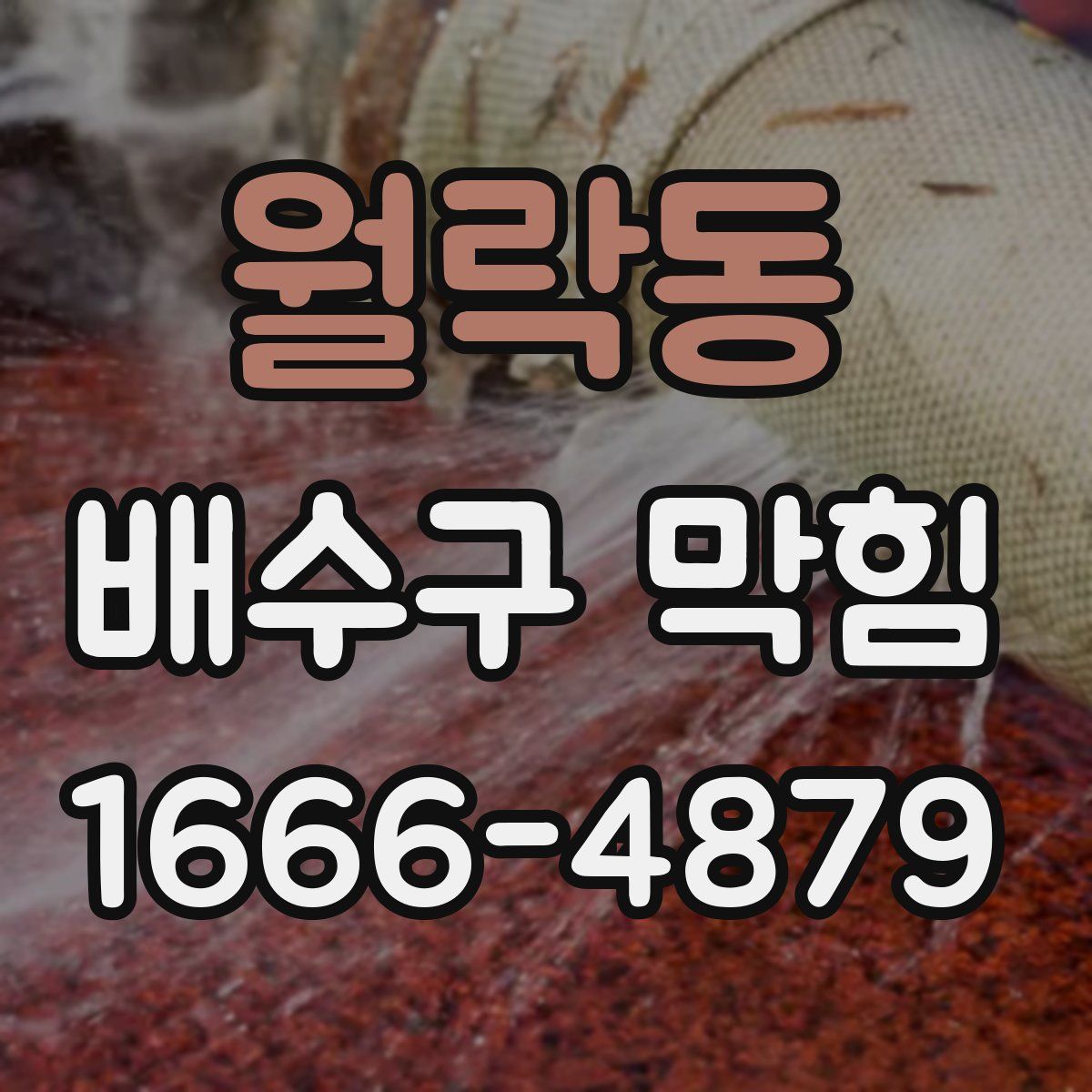 월락동 배수구 막힘
