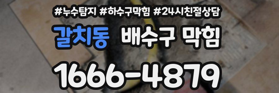 갈치동 배수구 막힘