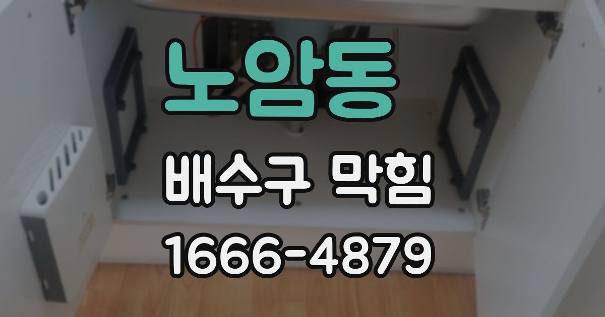 노암동 배수구 막힘