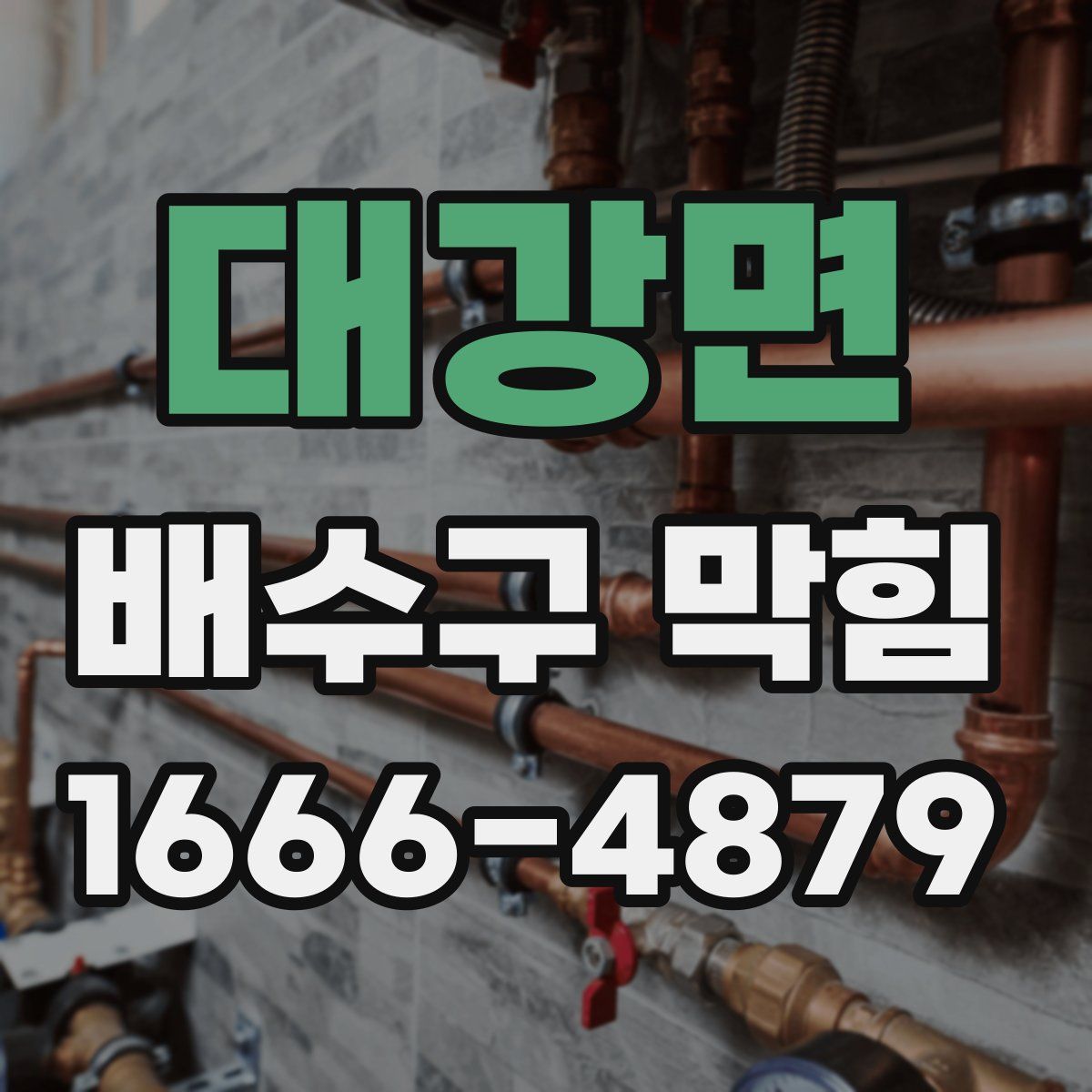 대강면 배수구 막힘