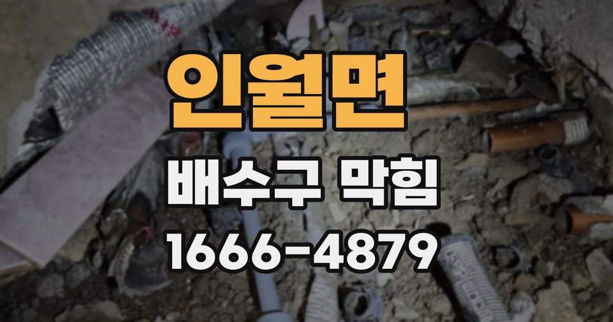 인월면 배수구 막힘