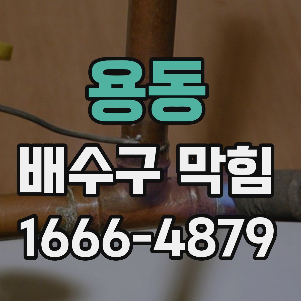 용동 배수구 막힘